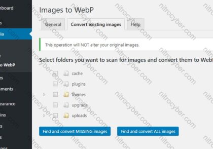Images to WebP افزونه